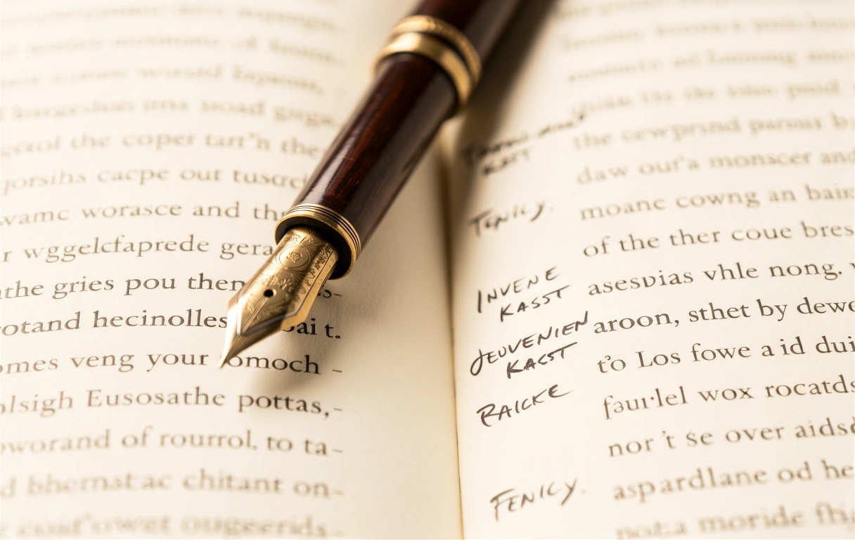 Editorial markings and research notes